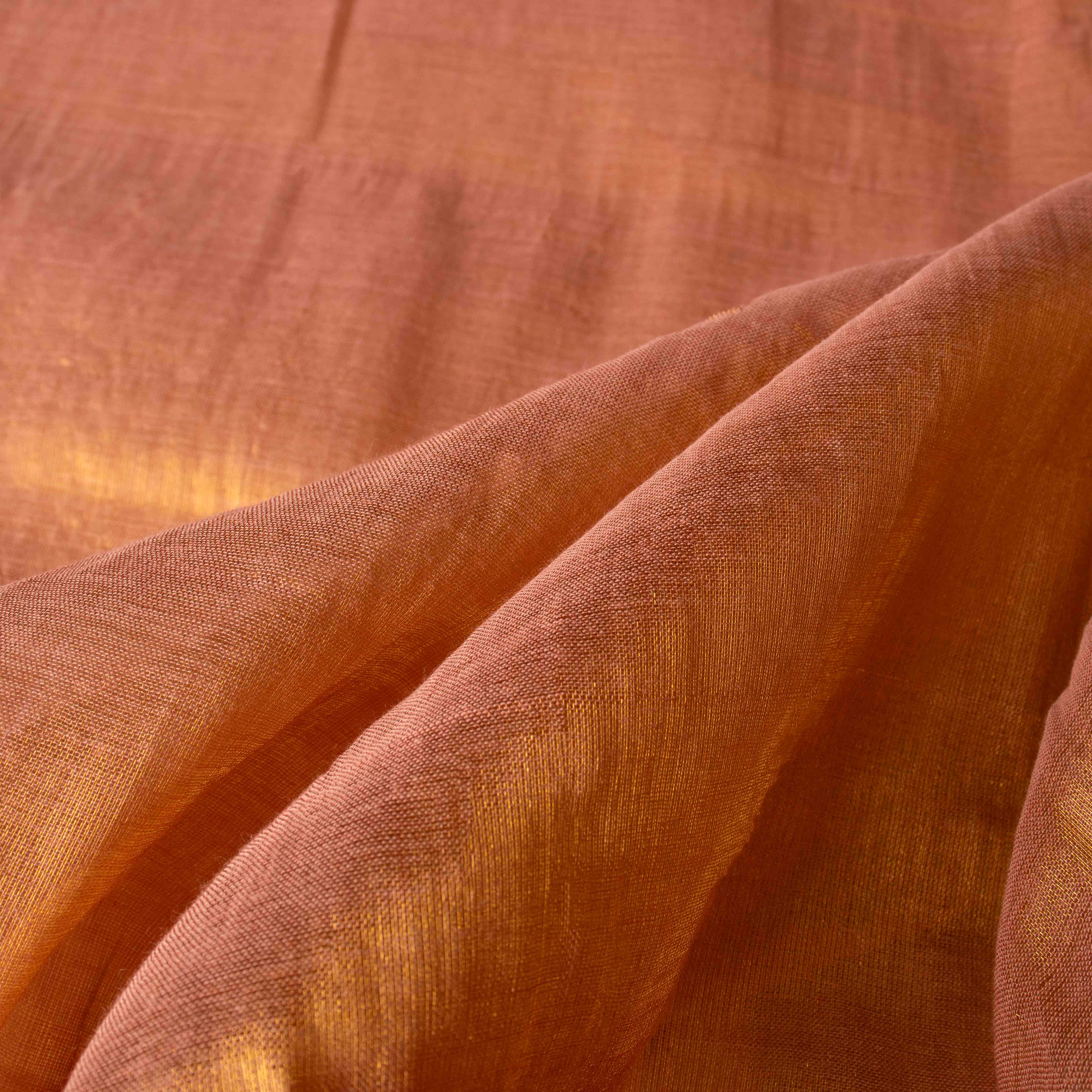 Airy Organic Tissue Silk Solid Saree in Mauve