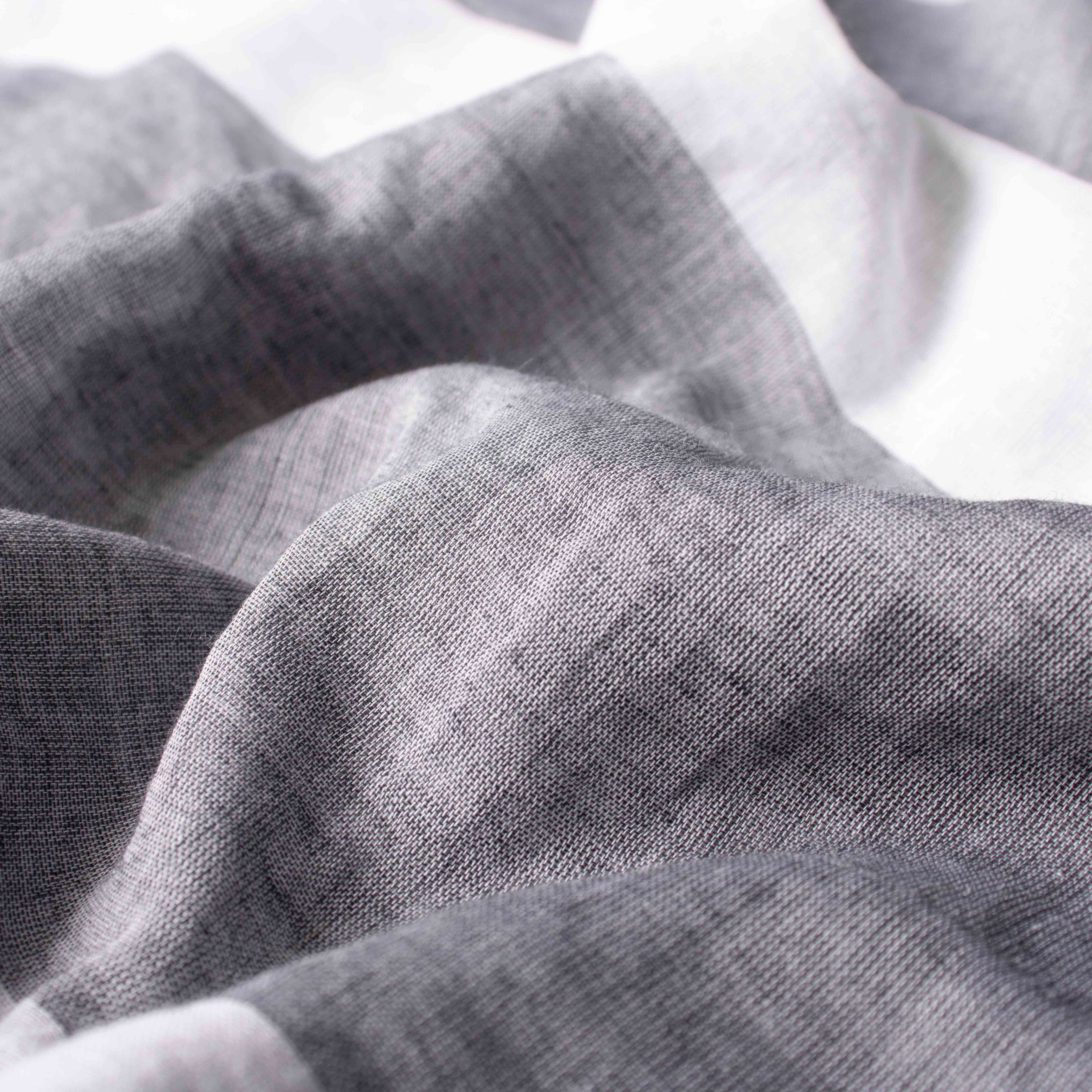 Breezy Mul Cotton Saree in White & Grey Stripes
