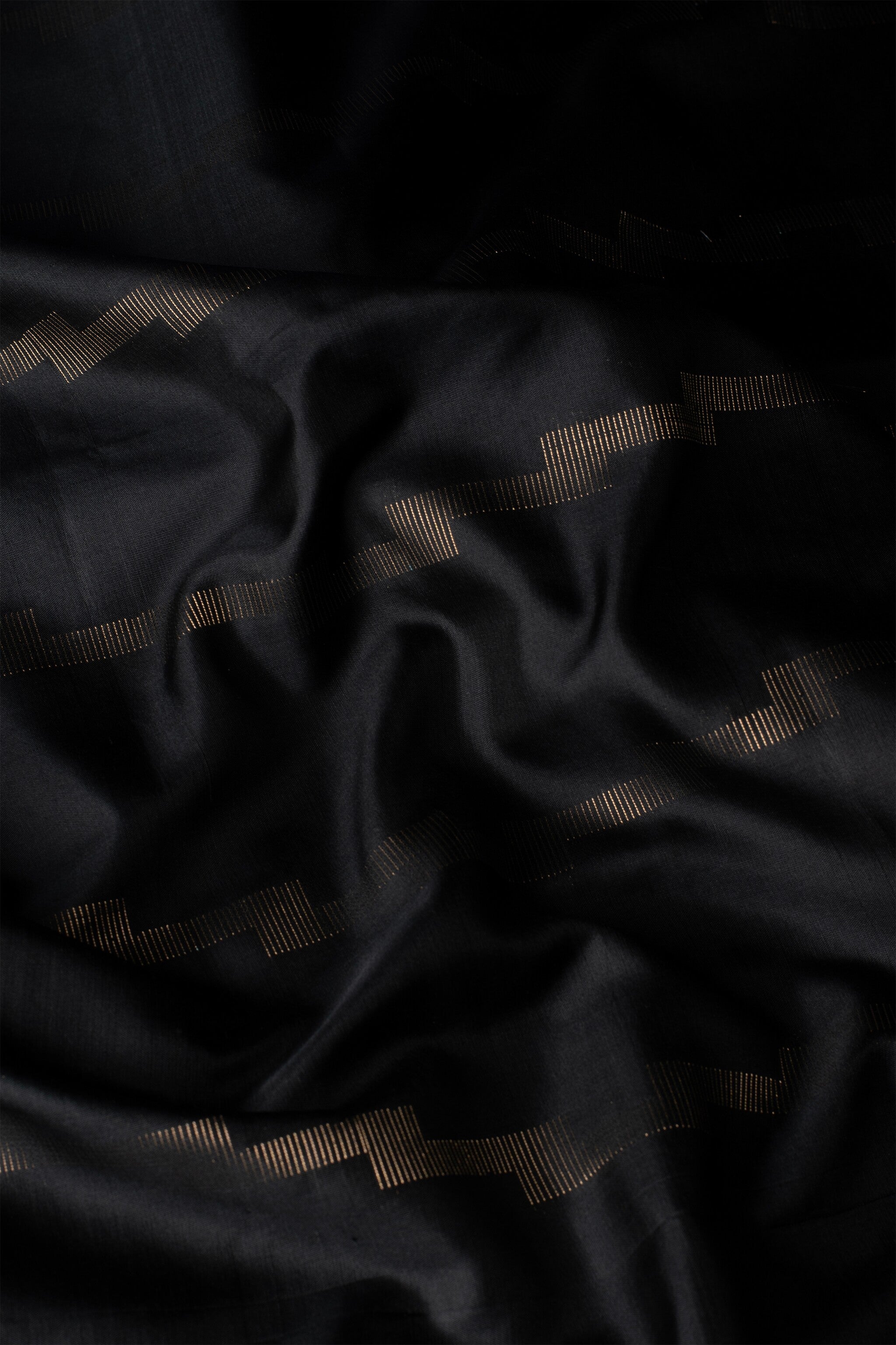 'Shyama' Black and Gold Kanjeevaram Pure Silk Saree