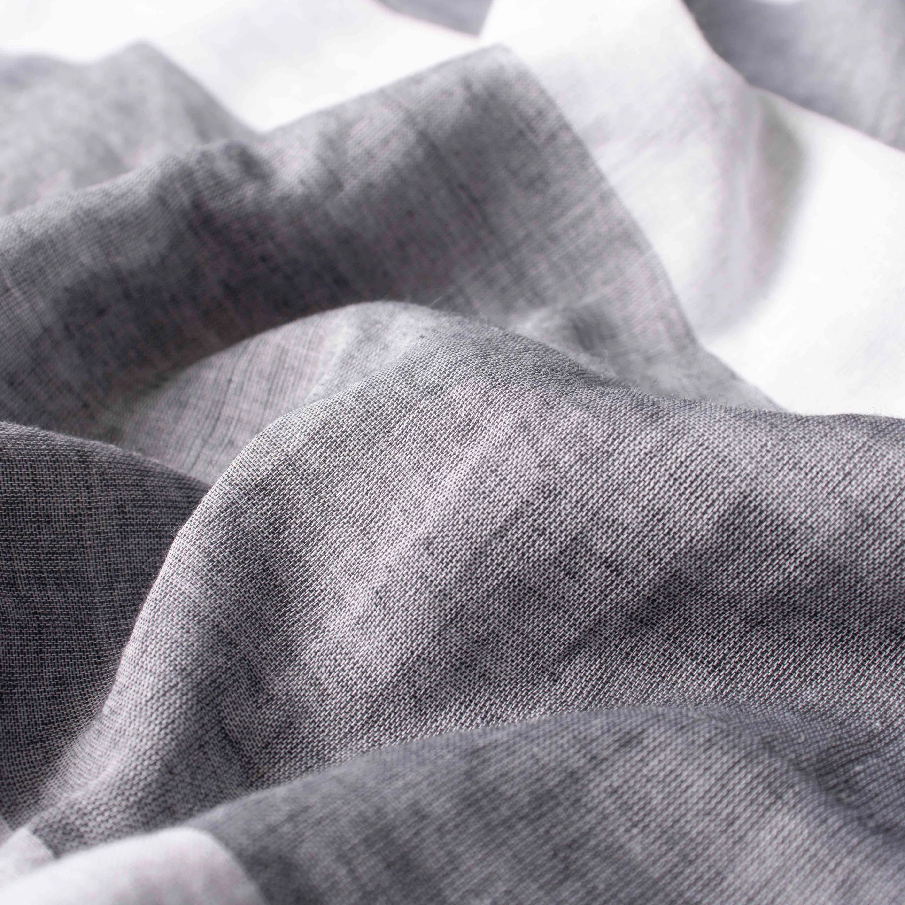 Breezy Mul Cotton Saree in White & Grey Stripes