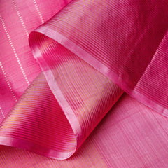Kanjeevaram Handloom Raw Silk Saree in Fuchsia & Peacock Blue